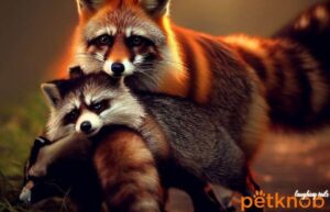 Foxes eating Raccoons